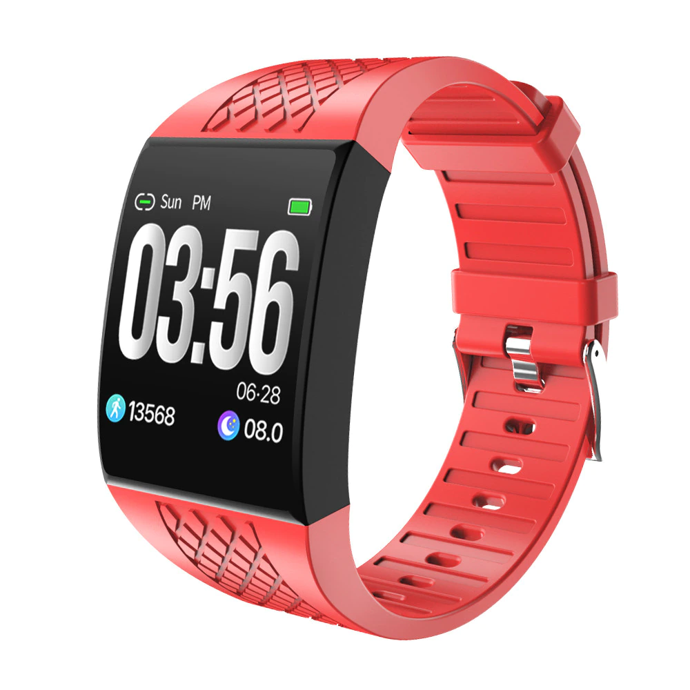 Large Curved Screen Health and Fitness Tracker  Sports Music Smartwatch