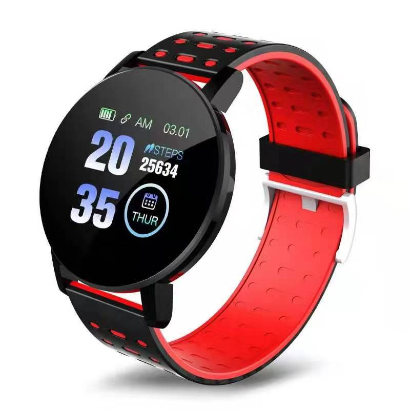Heart Rate Sleep Monitoring Sports Fitness Tracker Smartwatch 119 Plus