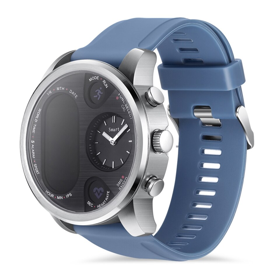 Dual Time Heart Rate Monitor Bluetooth Sports Activity Tracker Smartwatch