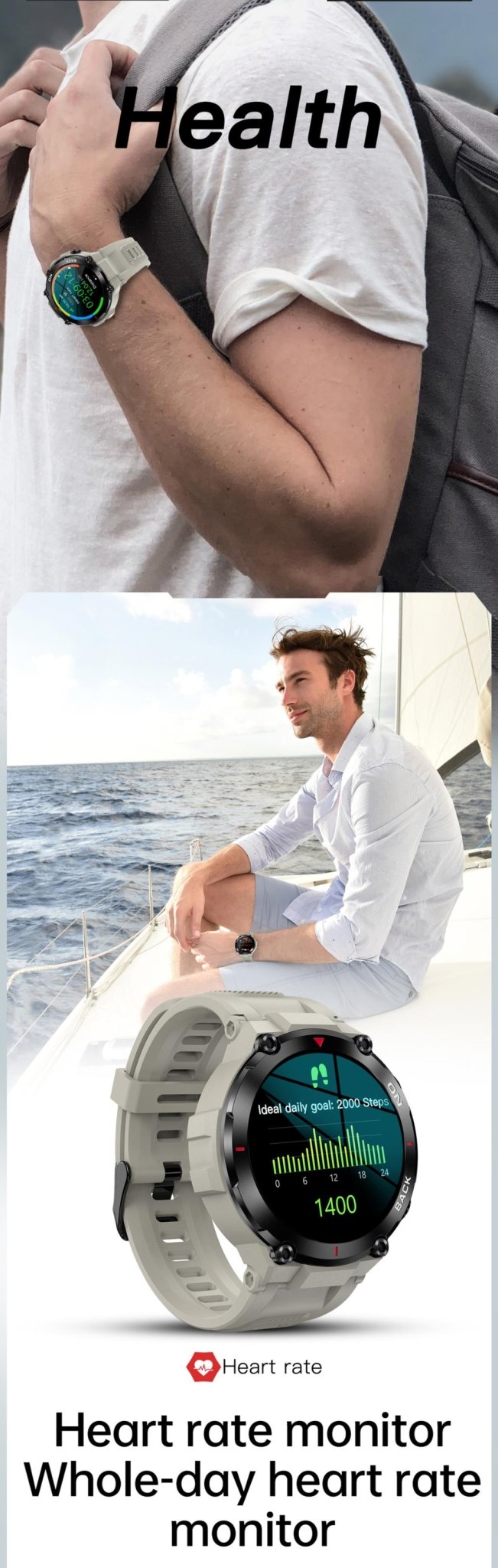 SmartWare Rugged Military Smart Watch - Smart Ware Co