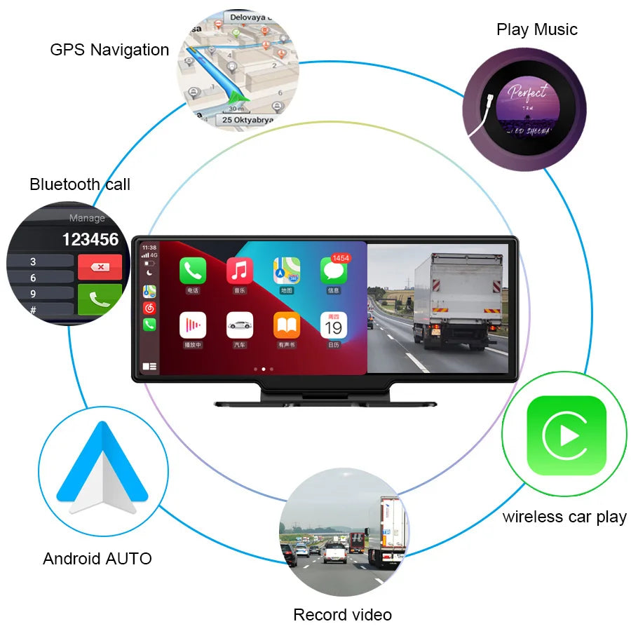 Dual Lens Multimedia Android Car Screen