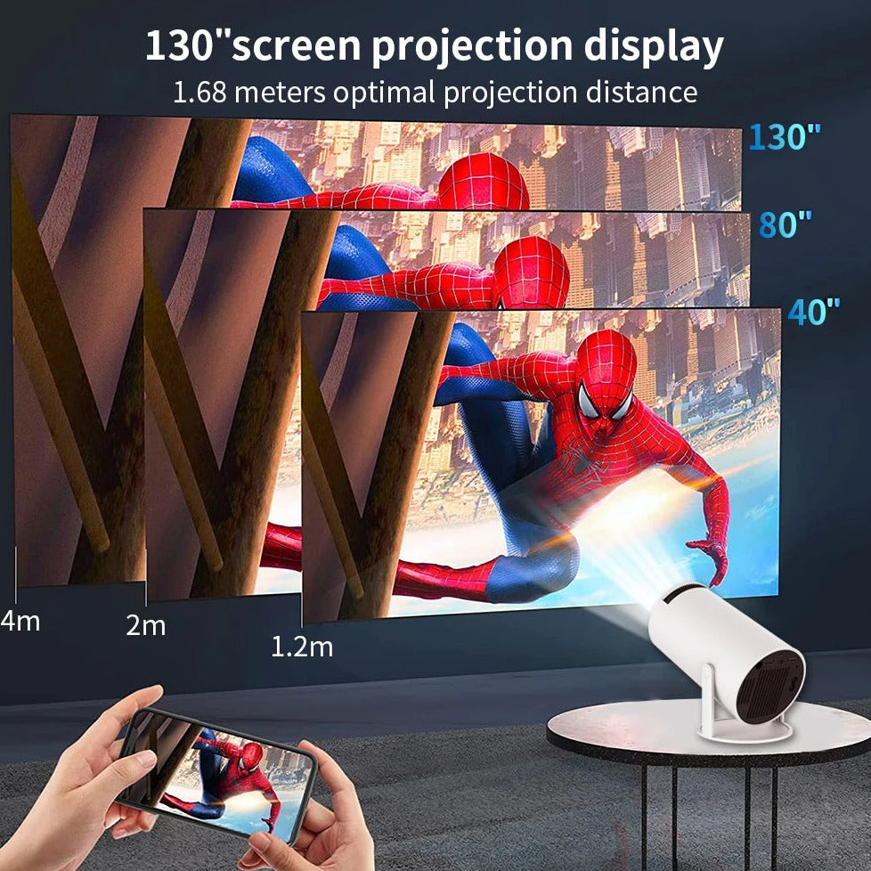 4K Display Smart Mini Portable Projector