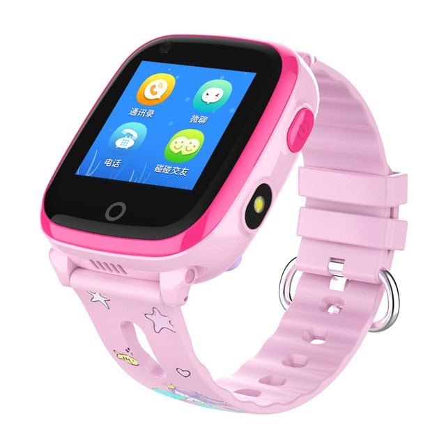 4G Waterproof Kids GPS Tracking Smart Watch With Touch Screen