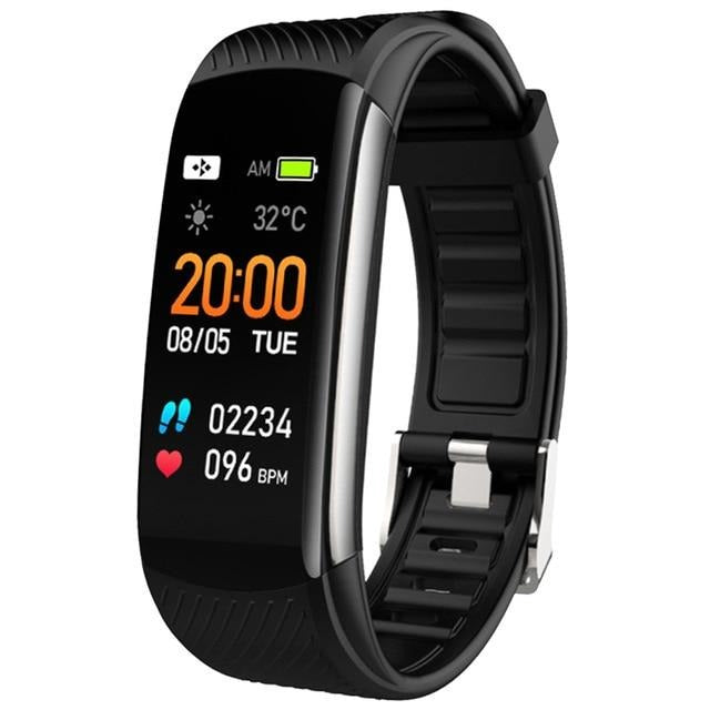 Smart Waterproof Heart Rate Blood Pressure Fitness Tracker Bracelet Watch for iPhone and Android
