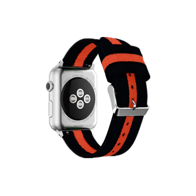 Woven Striped Nylon Strap for Apple Watch Series 5 4 3 2 1