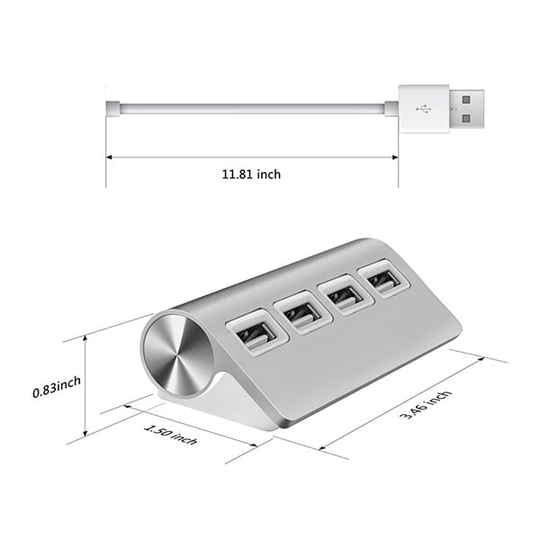 Premium Aluminum USB Port Hub