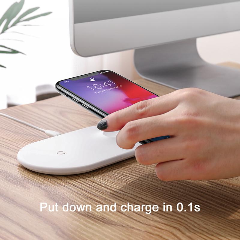 Baseus 2 in 1 Qi Wireless Charger